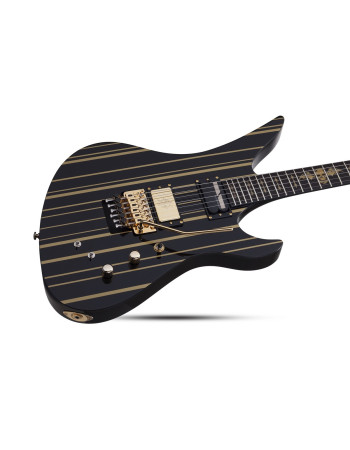 Schecter SCH.1742 Synyster Gates Custom-S Gloss Black w/Gold Stripes
