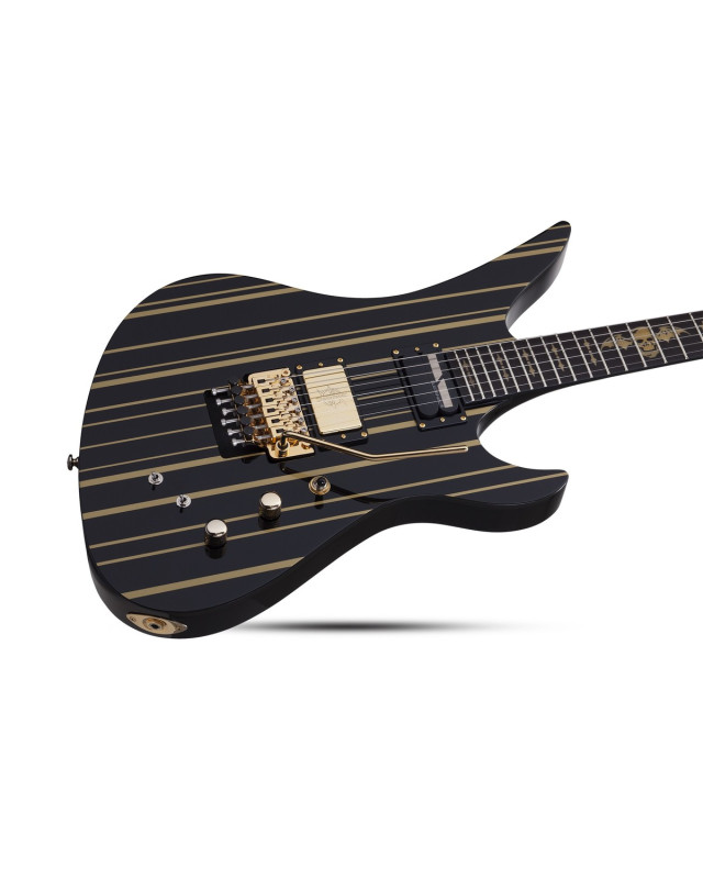Schecter SCH.1742 Synyster Gates Custom-S Gloss Black w/Gold Stripes