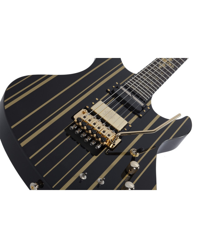 Schecter SCH.1742 Synyster Gates Custom-S Gloss Black w/Gold Stripes