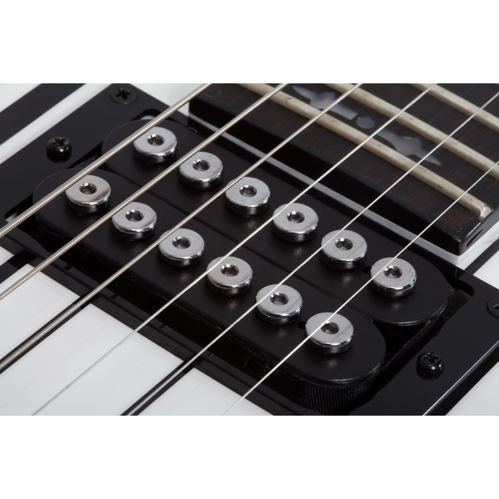 Schecter Synyster Standard Gloss White with Black Pinstripes