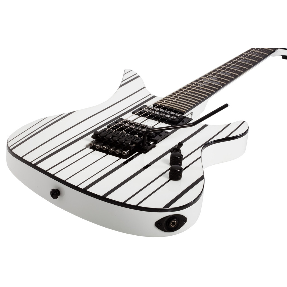 Schecter Synyster Standard Gloss White with Black Pinstripes