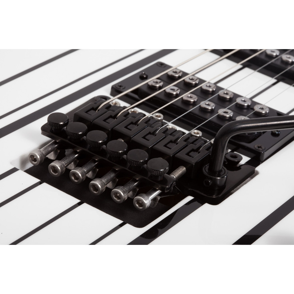 Schecter Synyster Standard Gloss White with Black Pinstripes