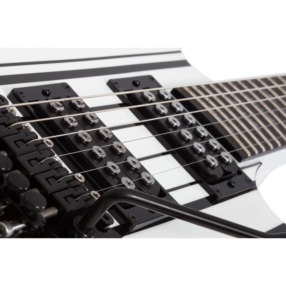 Schecter Synyster Standard Gloss White with Black Pinstripes