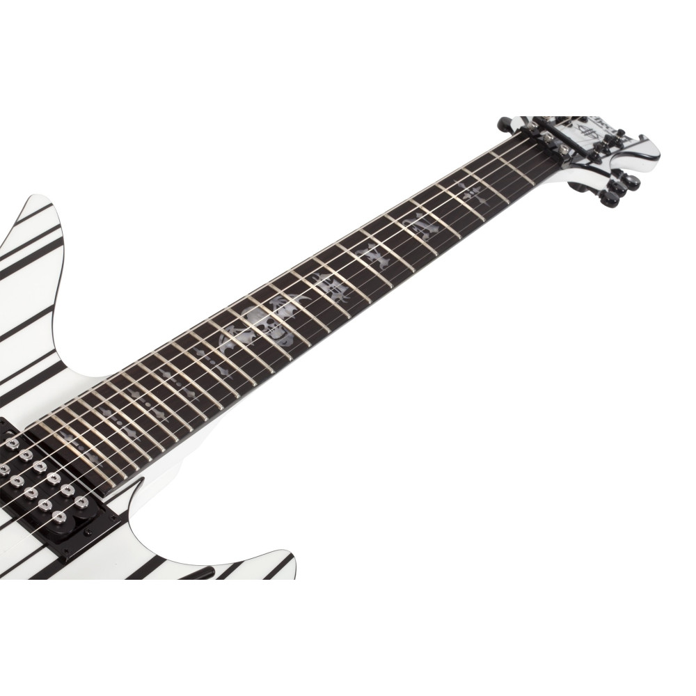 Schecter Synyster Standard Gloss White with Black Pinstripes
