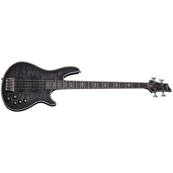 Schecter Hellraiser Extreme-4 See-Thru Black Satin (STBLS)