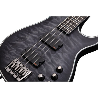 Schecter Hellraiser Extreme-4 See-Thru Black Satin (STBLS)
