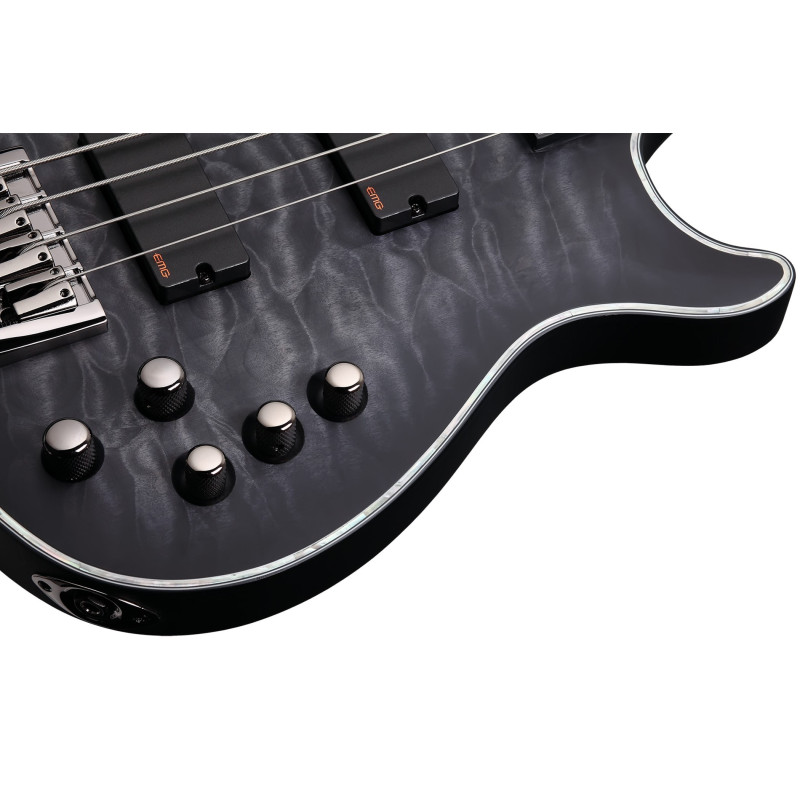 Schecter Hellraiser Extreme-4 See-Thru Black Satin (STBLS)