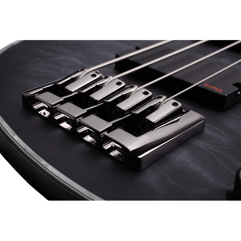 Schecter Hellraiser Extreme-4 See-Thru Black Satin (STBLS)