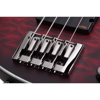Schecter Hellraiser Extreme-4 Crimson Red Burst Satin (CRBS)