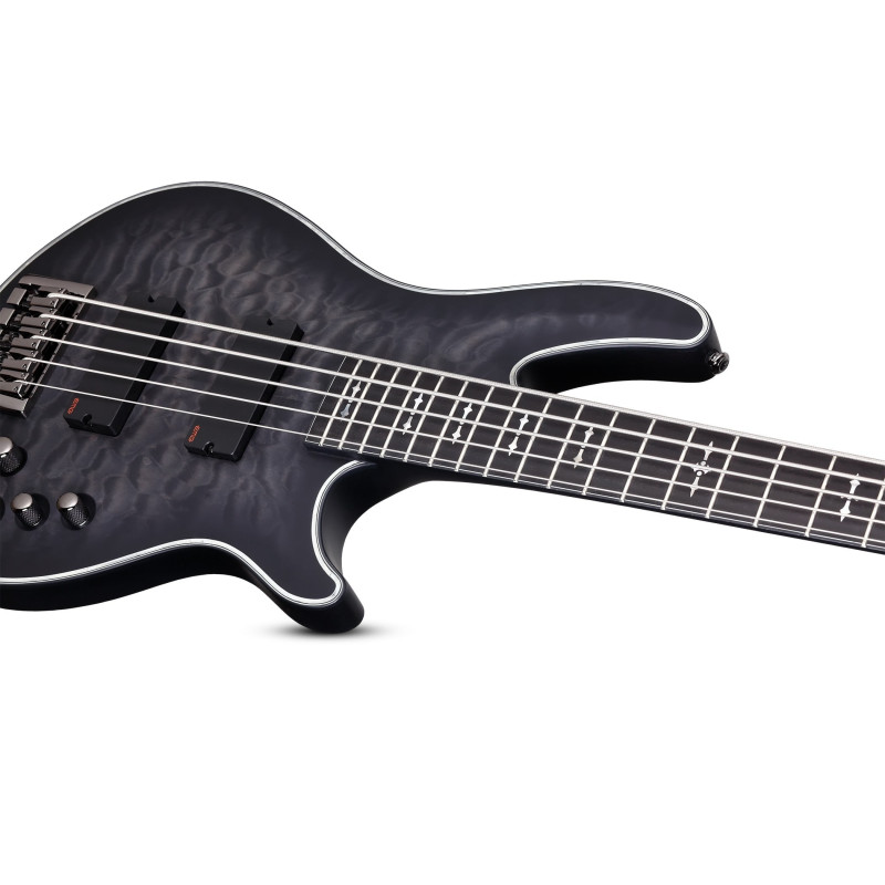 Schecter Hellraiser Extreme-5 See-Thru Black Satin (STBLS)