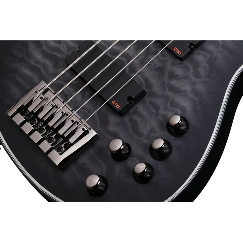 Schecter Hellraiser Extreme-5 See-Thru Black Satin (STBLS)