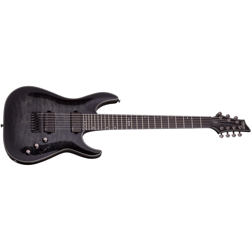 Schecter Hellraiser Hybrid C-7 Trans Black Burst (TBB)