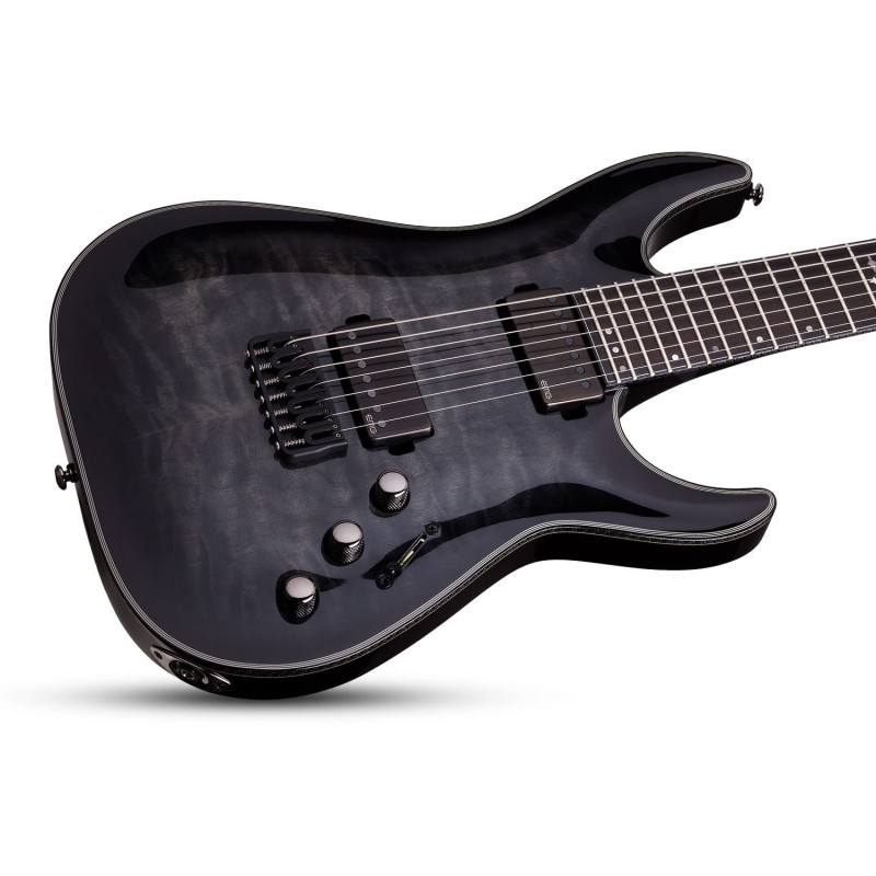 Schecter Hellraiser Hybrid C-7 Trans Black Burst (TBB)
