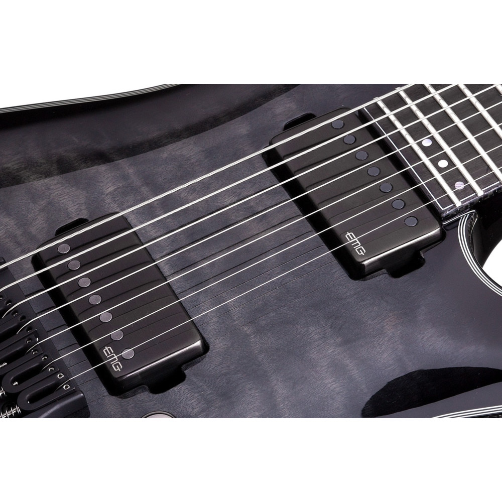 Schecter Hellraiser Hybrid C-7 Trans Black Burst (TBB)