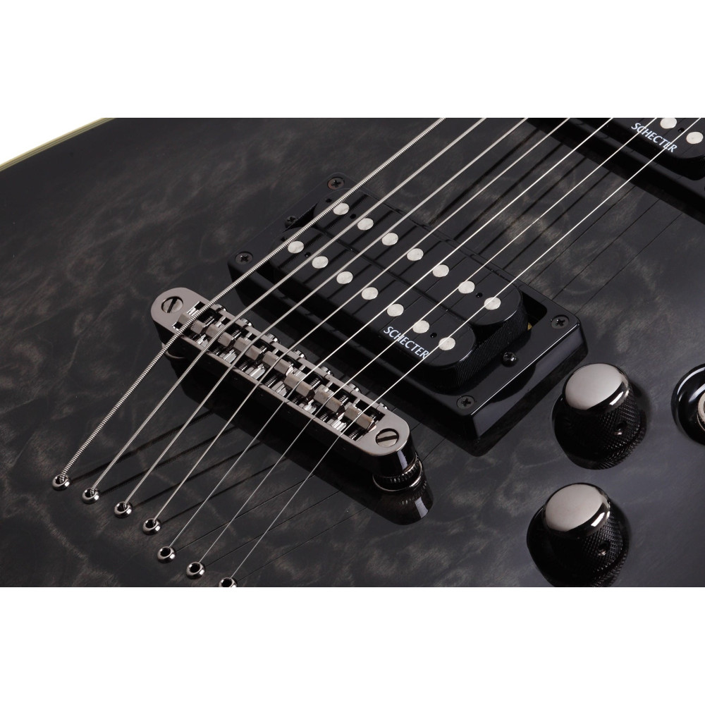 Schecter Omen Extreme-7 See-Thru Black (STBLK)