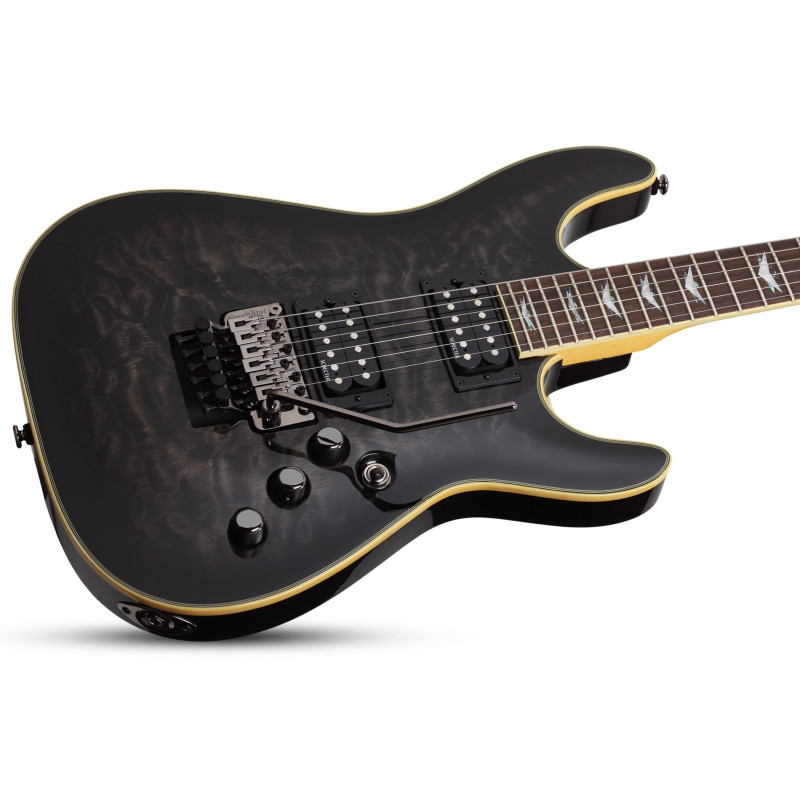 Schecter Omen Extreme-FR See-Thru Black (STBLK)