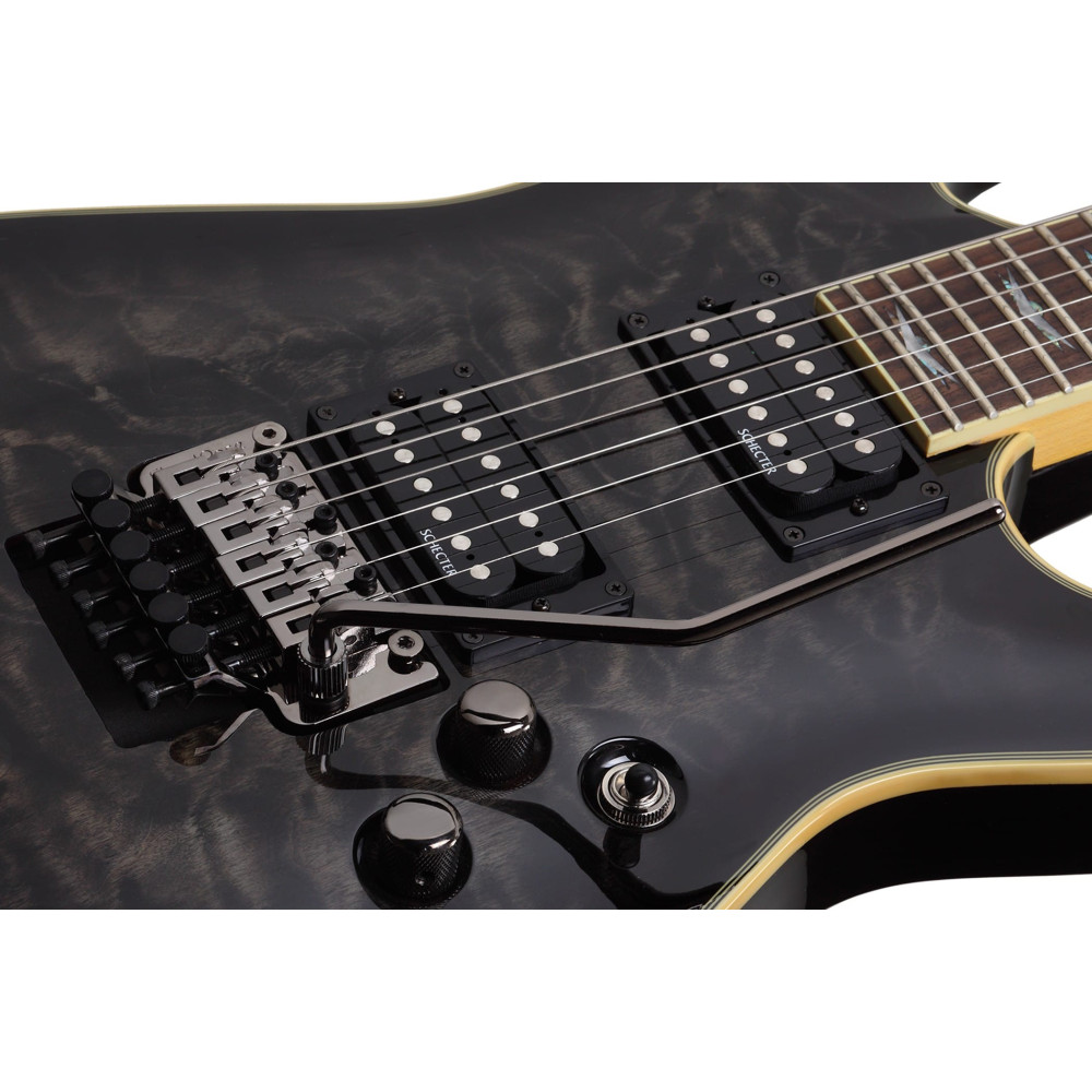 Schecter Omen Extreme-FR See-Thru Black (STBLK)
