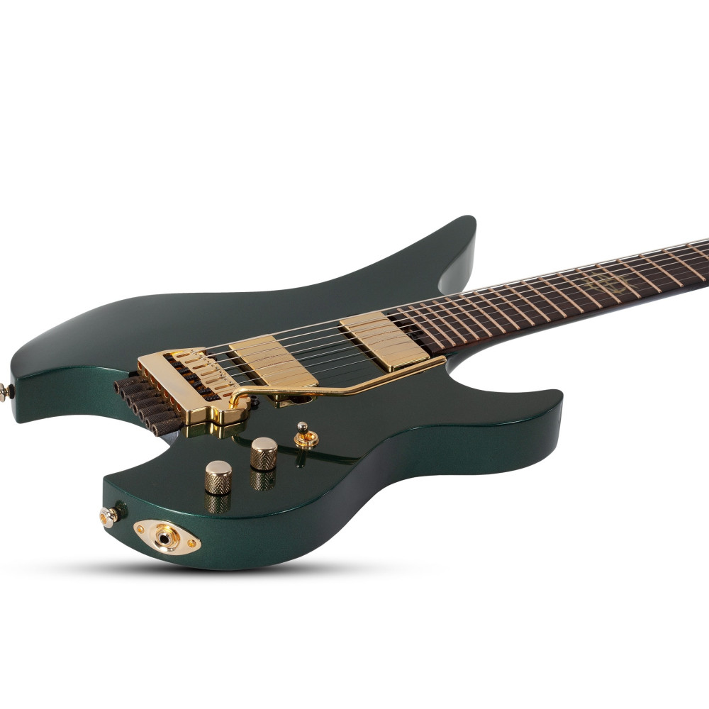 Schecter Synyster Gates Custom 7-TR Headless Oak Green Metallic