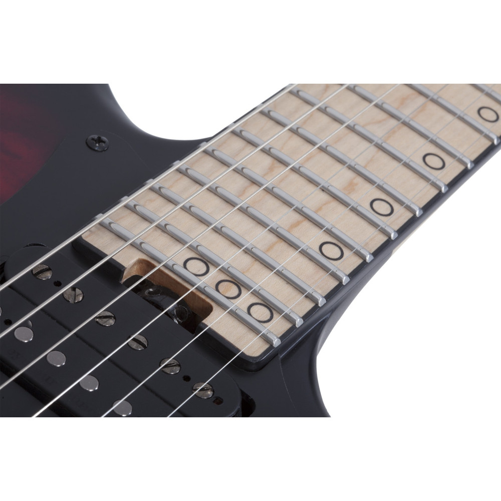 Schecter Miles Dimitri Baker SVSS Crimson Red Burst Satin