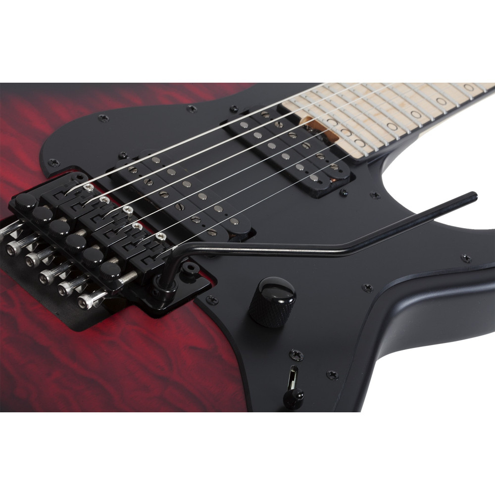 Schecter Miles Dimitri Baker SVSS Crimson Red Burst Satin