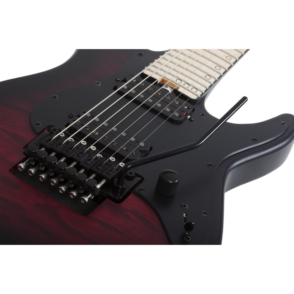 Schecter Miles Dimitri Baker-7 FR Crimson Red Burst Satin