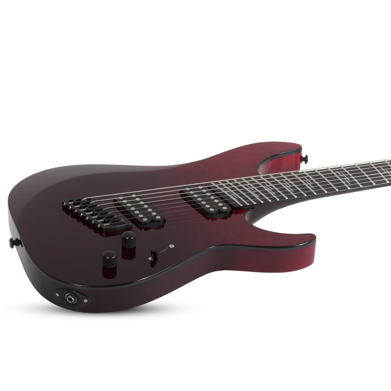 Schecter Reaper-7 Elite Multiscale LH Blood Burst