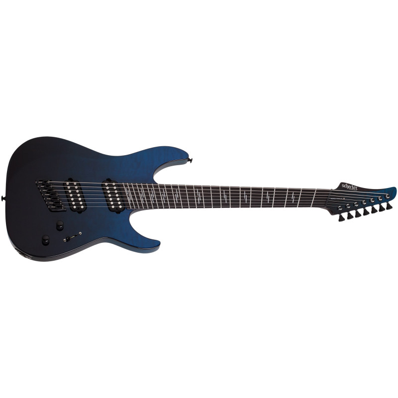 Schecter Reaper-7 Elite Multiscale Deep Ocean Blue