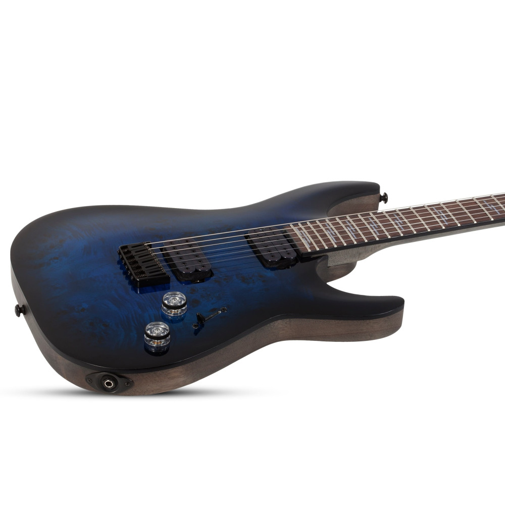 Schecter Omen Elite-6 See Thru Blue Burst