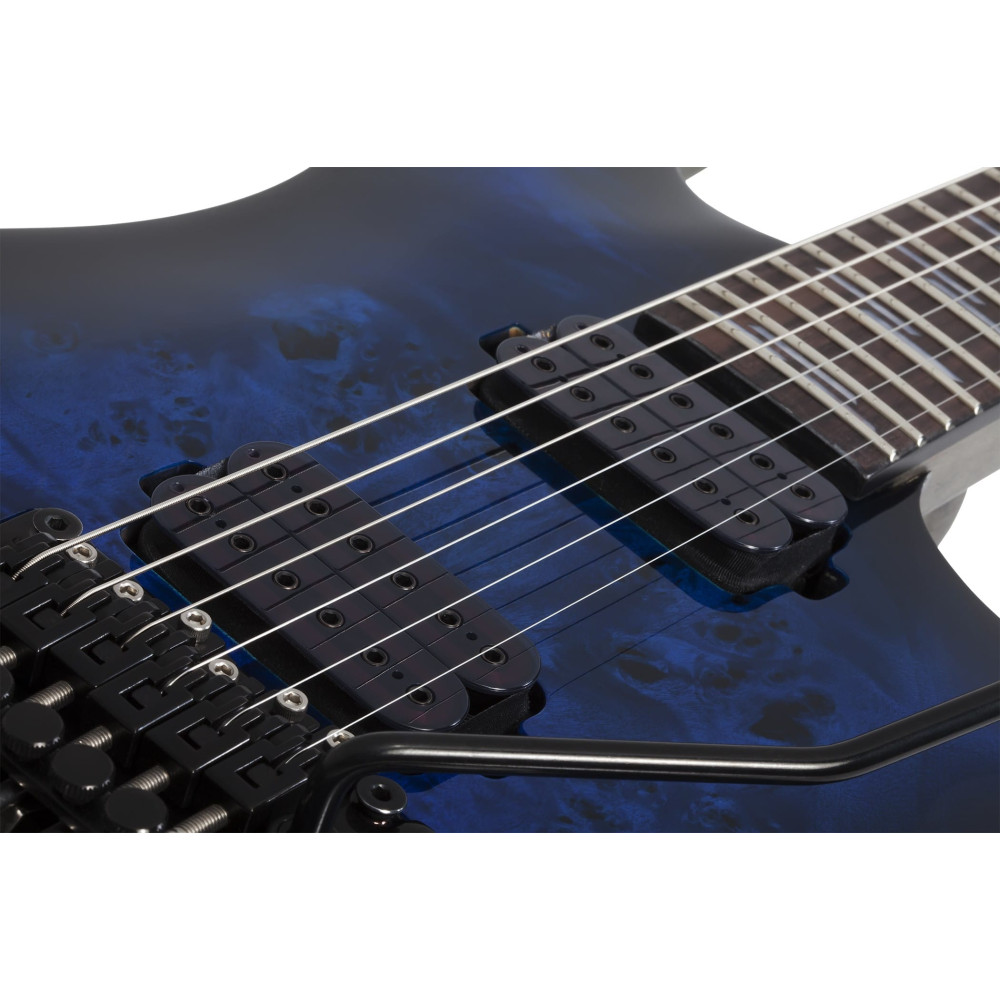 Schecter Omen Elite-6 FR See Thru Blue Burst
