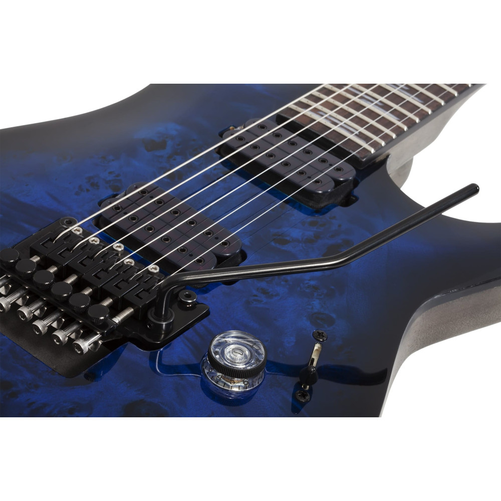 Schecter Omen Elite-6 FR See Thru Blue Burst