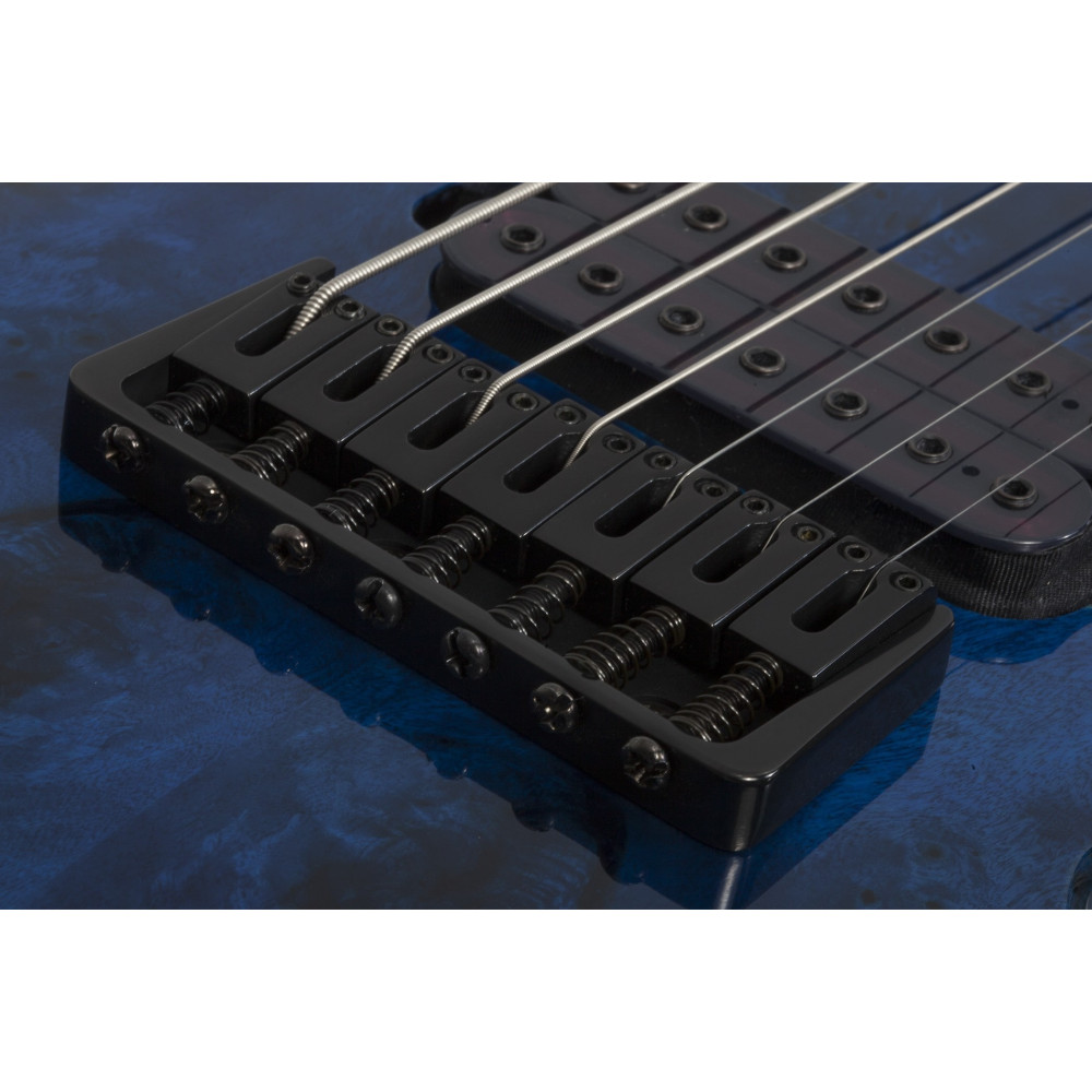 Schecter Omen Elite-7 See Thru Blue Burst