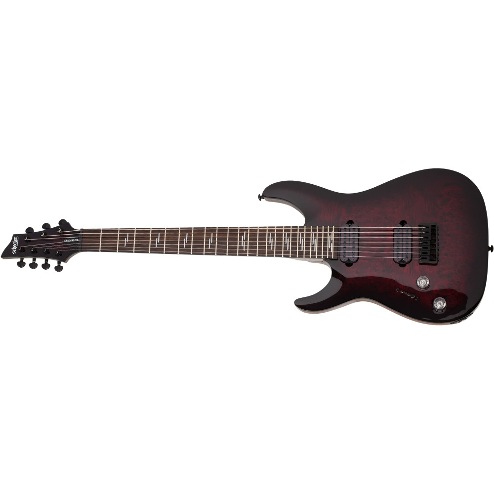 Schecter Omen Elite-7 LH Black Cherry Burst