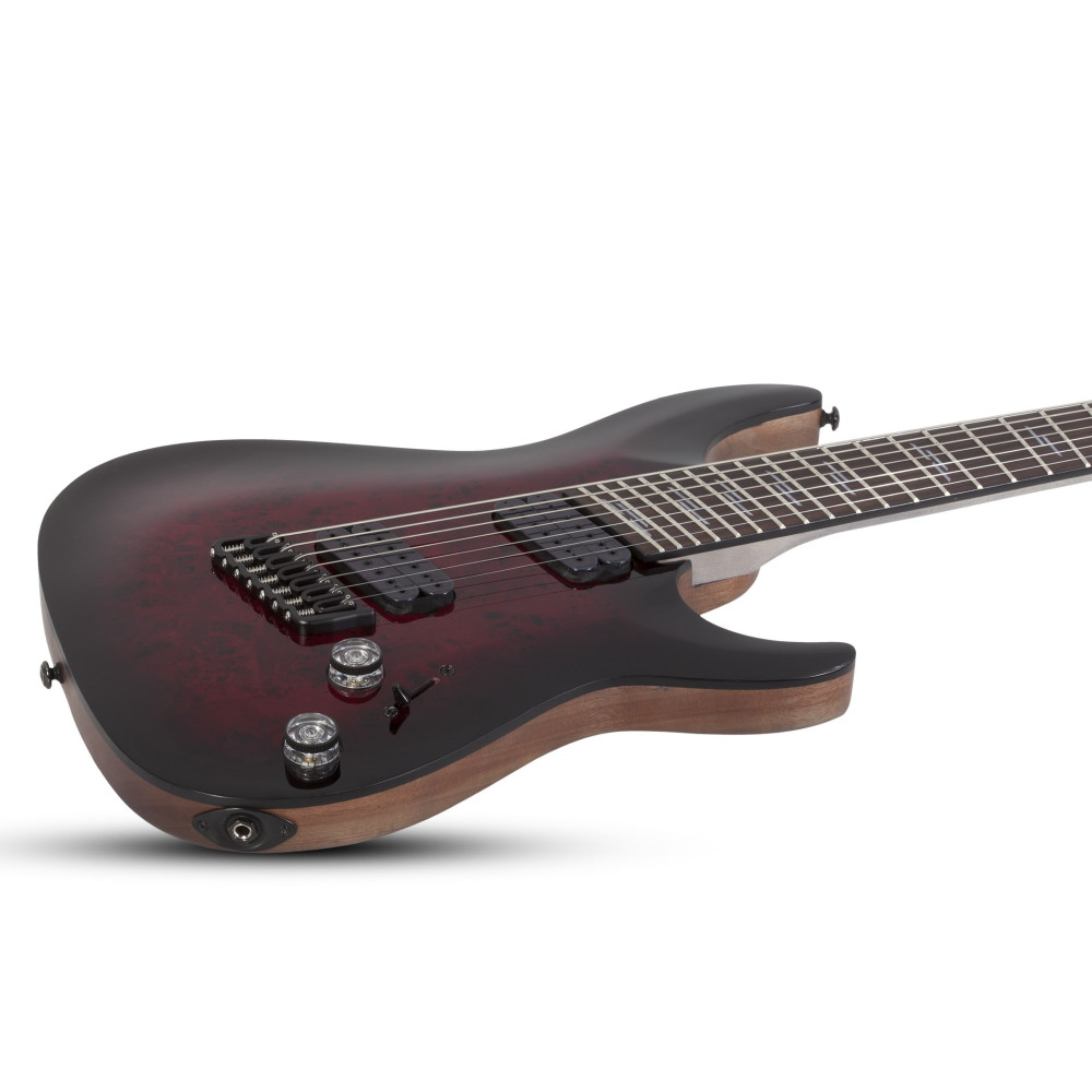 Schecter Omen Elite-7 MS Black Cherry Burst
