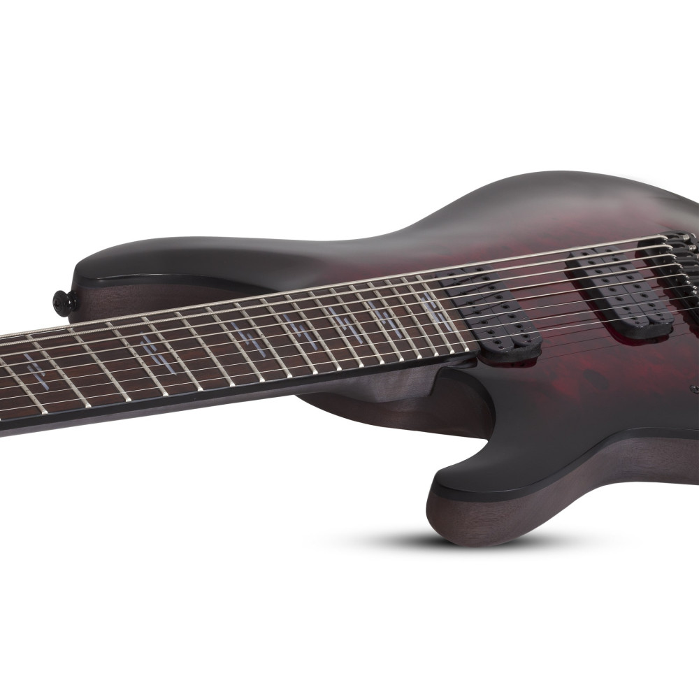 Schecter Omen Elite-8 Multiscale LH Black Cherry Burst