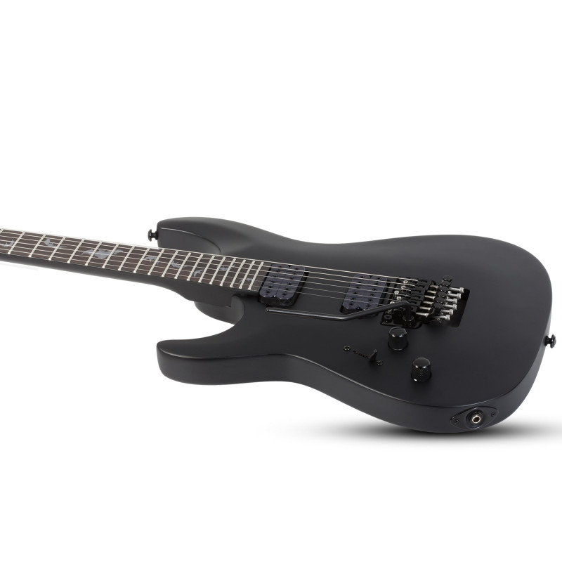 Schecter Damien-6 FR LH Satin Black