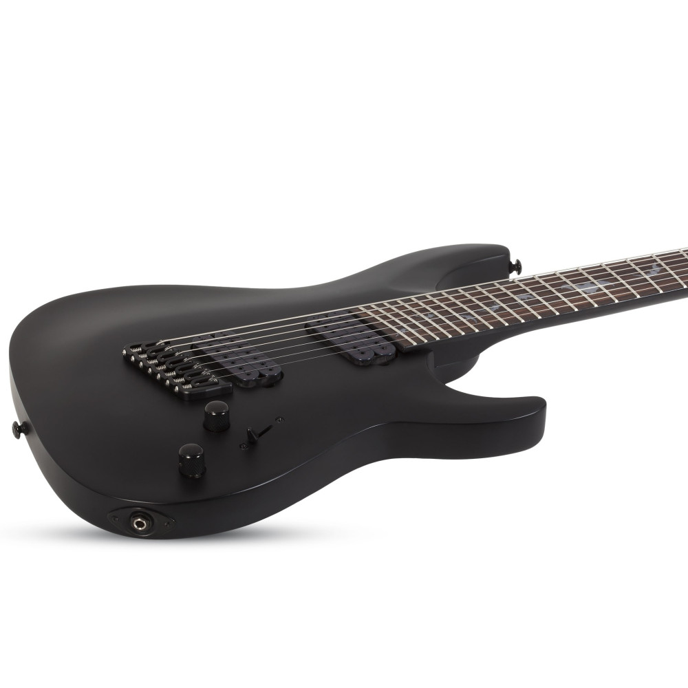 Schecter Damien-7 Multiscale Satin Black