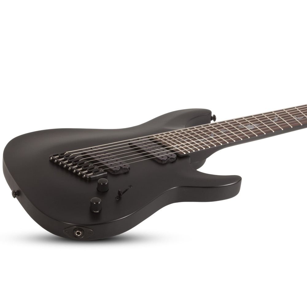 Schecter Damien-8 Multiscale Satin Black