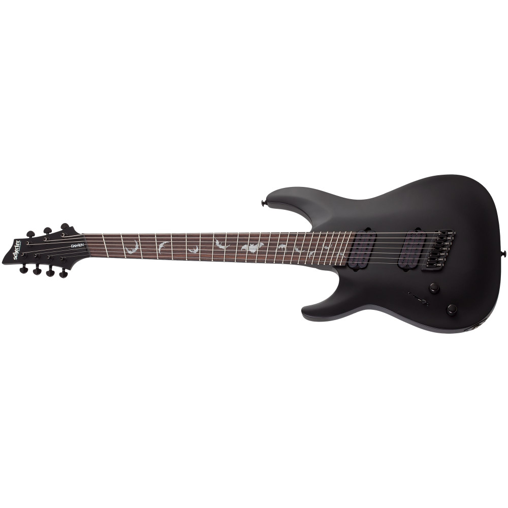 Schecter Damien-7 Multiscale LH Satin Black