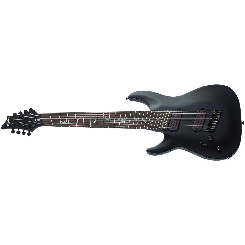 Schecter Damien-8 Multiscale LH Satin Black