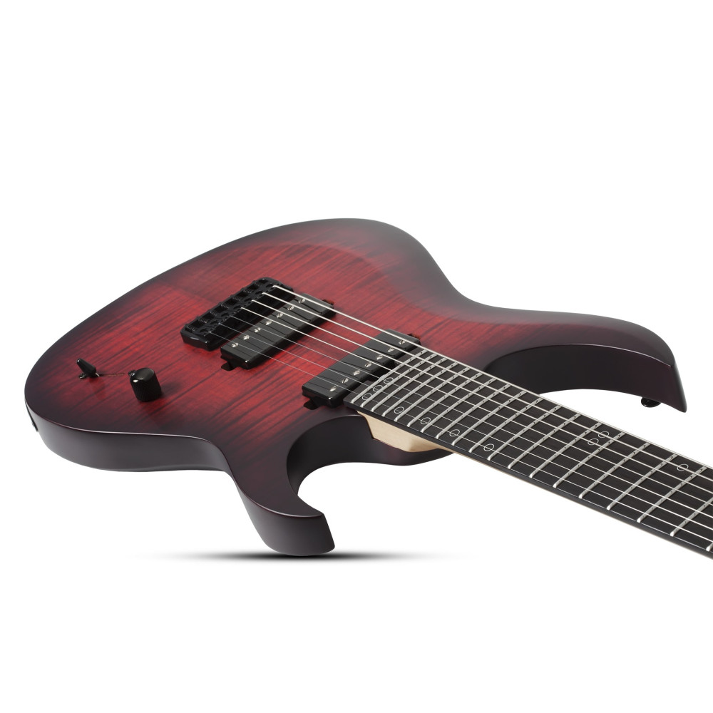 Schecter Sunset-7 Extreme Scarlet Burst