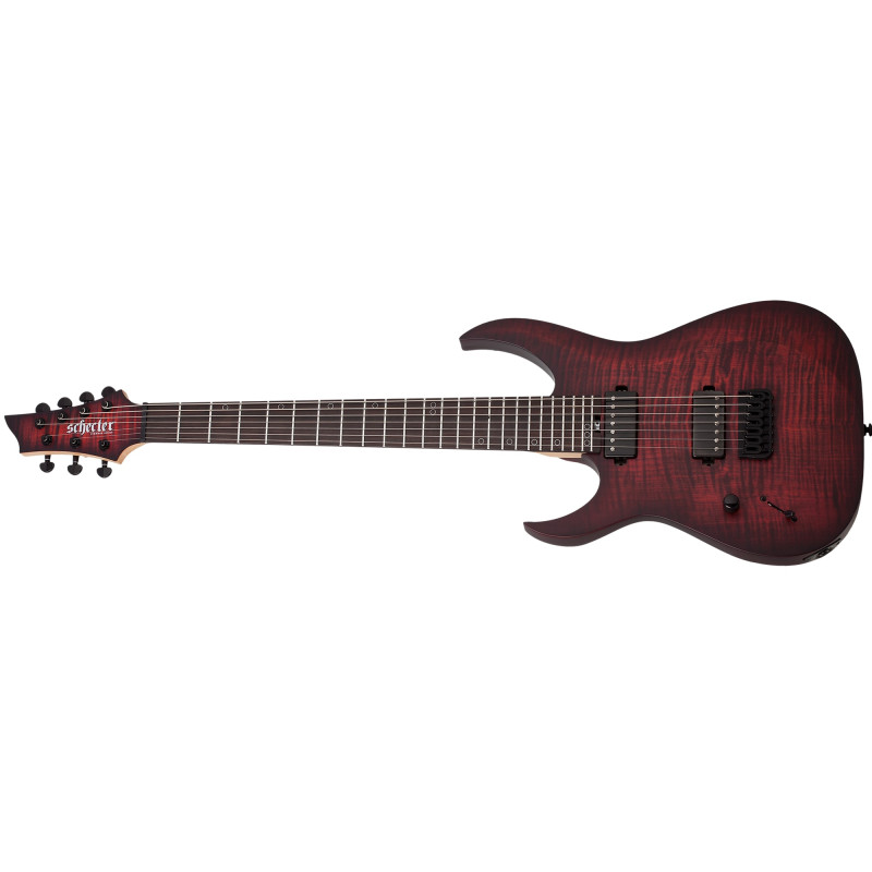 Schecter Sunset-7 Extreme LH Scarlet Burst