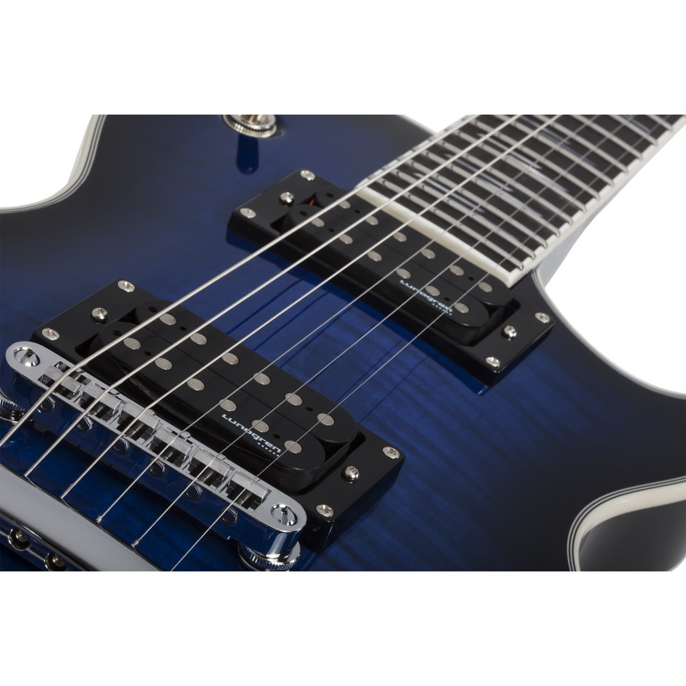Schecter Solo-II Supreme LH See-Thru Blue Burst