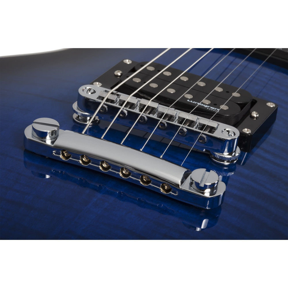 Schecter Solo-II Supreme LH See-Thru Blue Burst