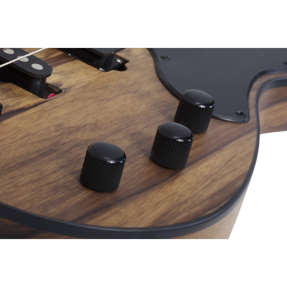 Schecter Model-T 4 Exotic Black Limba Natural Satin