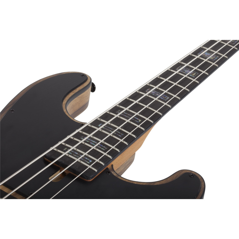Schecter Model-T 4 Exotic Black Limba Natural Satin