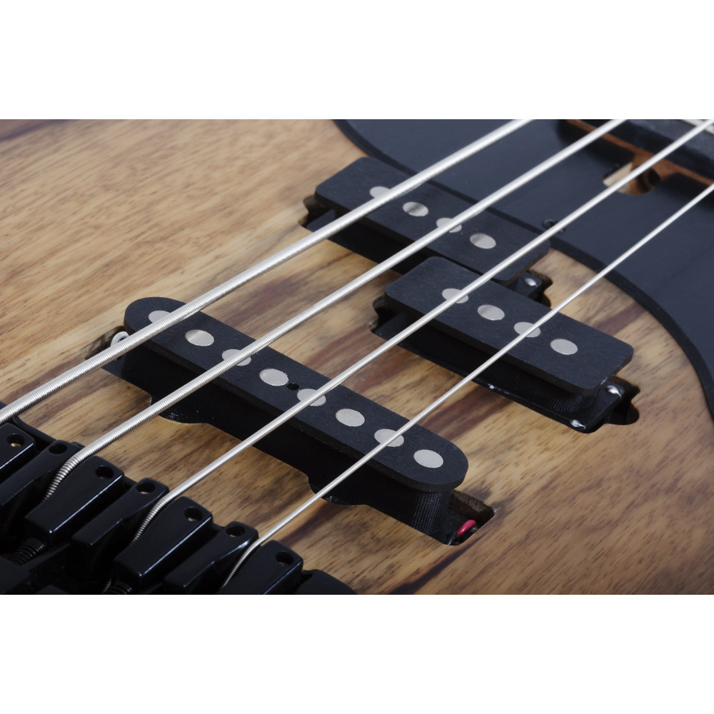 Schecter Model-T 4 Exotic Black Limba Natural Satin