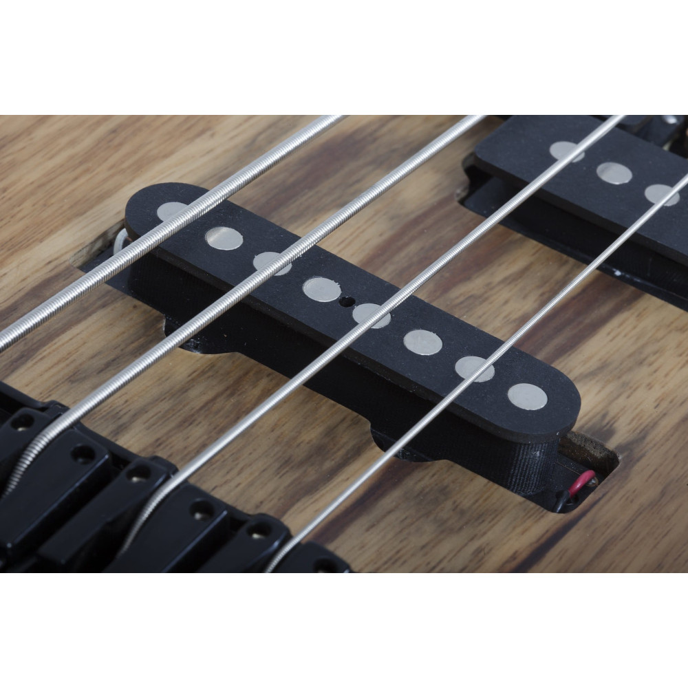 Schecter Model-T 4 Exotic Black Limba Natural Satin