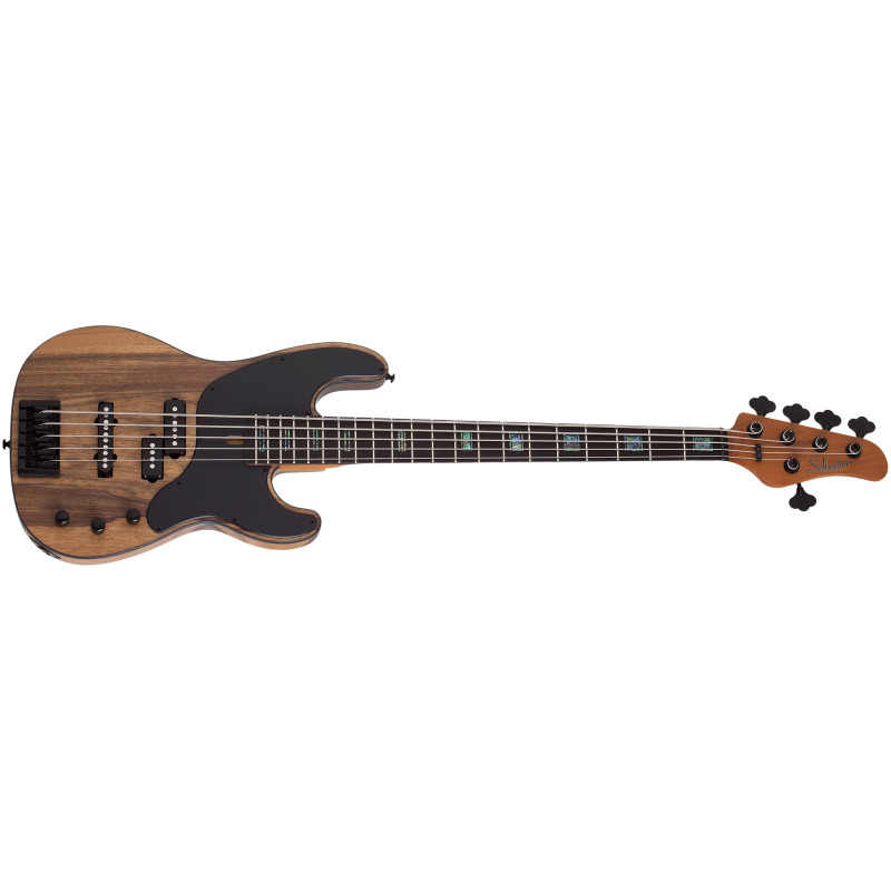 Schecter Model-T 5 Exotic Black Limba Natural Satin