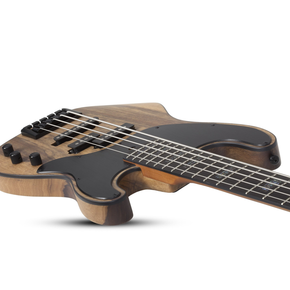 Schecter Model-T 5 Exotic Black Limba Natural Satin