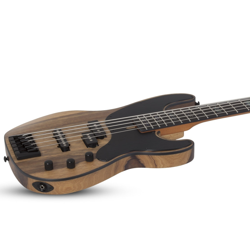Schecter Model-T 5 Exotic Black Limba Natural Satin